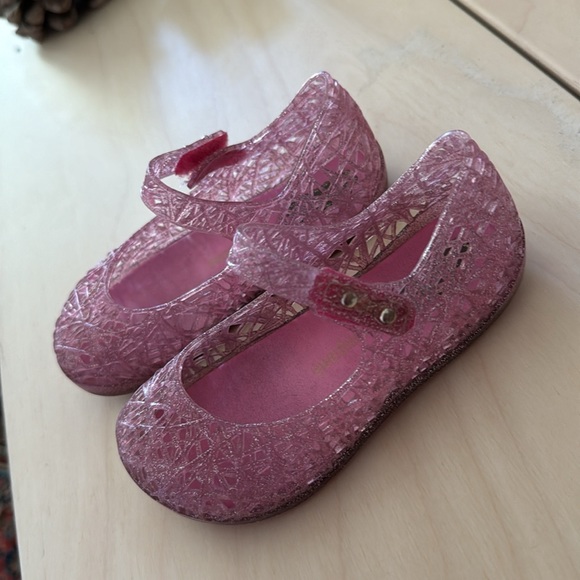 Mini Melissa Pink Glitter Mary Janes - 7 - Picture 3 of 5